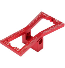 Шаблон розмічальний YATO контур "ластівковий хвіст" зі шкалою, 64х23х18 мм(DW)