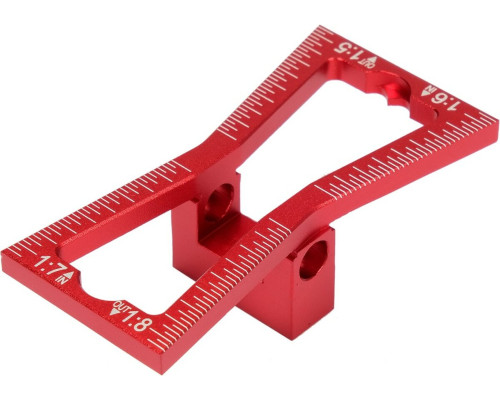 Шаблон разметочный YATO контур "ласточковый хвост" со шкалой, 64х23х18 мм(DW)