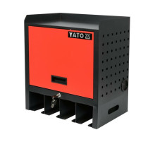 Шкаф для электроинструмента YATO 480x430x280 мм, 4 гнезда, 2 ключа, металлический [1]