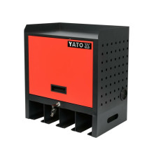Шафа для електроінструменту YATO 480x 430x 280 мм, 4 гнізда, 2 ключі, металева [1]