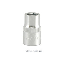 Головка торцевая 6-гранная YATO: квадрат 3/8", М=10 мм, L=28 мм [24/240/480]