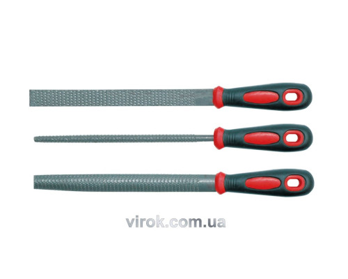 Рашпилі VOREL Набір 3шт, l=200 мм [10/20]