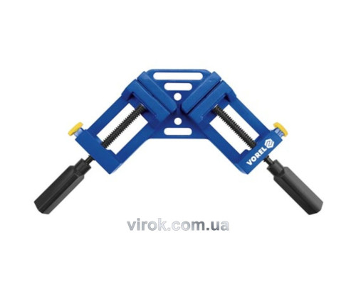 Струбцина кутова VOREL алюмінієва 65 мм, 90° [6/12]