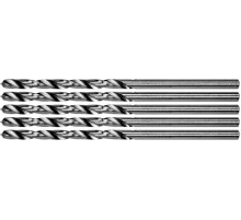 Сверло по металлу PREMIUM YATO: HSS 4241, к нержав. и высоколегов. стали,литья,Ø=2.5х60мм, 5шт[100]