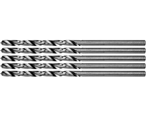 Сверло по металлу PREMIUM YATO: HSS 4241, к нержав. и высоколегов. стали,литья,Ø=2.5х60мм, 5шт[100]