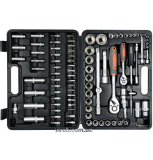 Набір головок торцевих, насадок STHOR : квадрат 1/2", 1/4" з інструментами [94 Од.] [3/96]