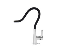 Змішувач води FALA "FLEXIBLE" для раковини з гнучкою чорною лійкою [10/120]