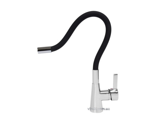 Змішувач води FALA "FLEXIBLE" для раковини з гнучкою чорною лійкою [10/120]