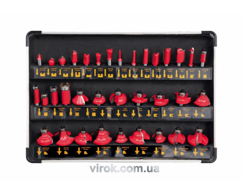 Фрези по дереву YATO : Набір 35 Шт. [10]