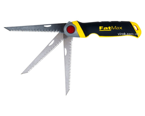 Ножівка по гіпсокартону розкладна STANLEY "FatMax" : з полотном L= 130 мм, 8 зуб/1"