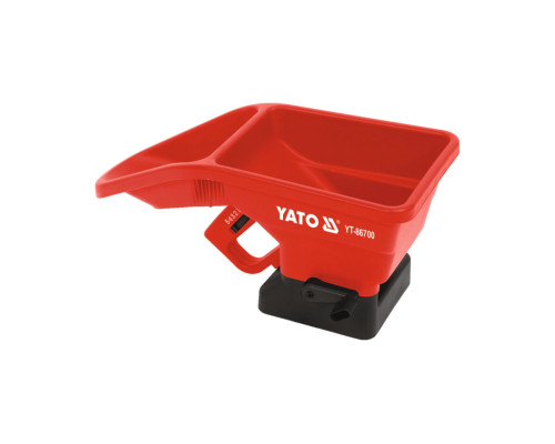 Сівалка і розкидач ручна YATO бункер- 3 л/ 2,5кг, зона обробки- 1,8-3,6 м, 43x20x19,5 см, 5 положень