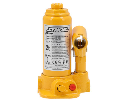 Домкрат гідравлічний cтовбцевий STHOR; F= 2 т, роб. висота- 158- 298 мм [10]