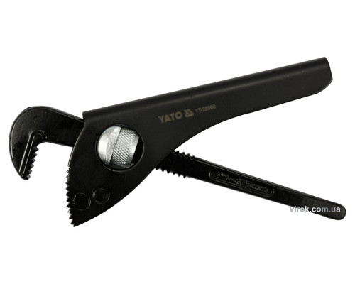 Ключ до труб тип "Німецький" YATO з розвод. губок- 45 мм, глиб.- 20 мм, L = 175 мм (7") [6/60]