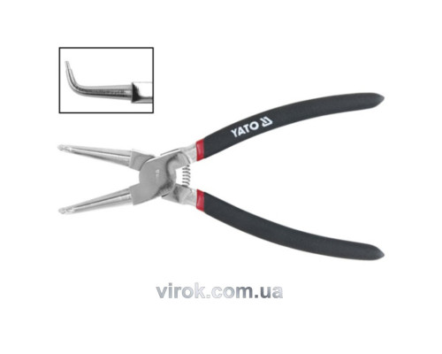Знімач стопорних кілець YATO загн. (зжим) l=200мм [6/60]