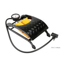 Насос ножний VOREL з манометром до P=7 Bar і 2 циліндрами [6/108]