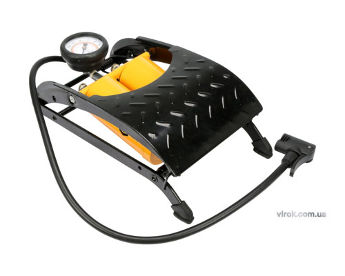 Насос ножний VOREL з манометром до P=7 Bar і 2 циліндрами [6/108]