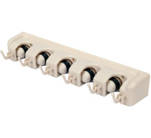 Вішалка для присадибного інвентара FLO, 6 гаків і 5 комірок з діапаз.- 18х 32 мм [40]