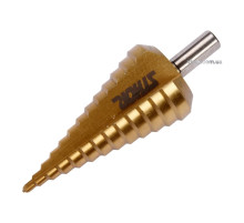 Сверло коническое титановое ступенчатое по металлу STHOR : Ø= 4-39 мм HSS 4241, [10/40]