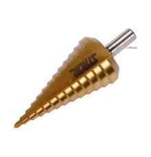 Свердло конічне ступінчасте титанове по металу STHOR : Ø= 4-39 мм HSS 4241, [10/40]