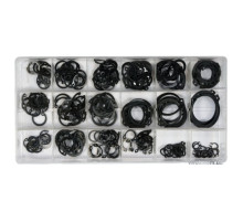 Стопорні кільця зовнішні і внутрішні YATO; Ø= 6- 20 мм, наб. 225 шт. [5/20]