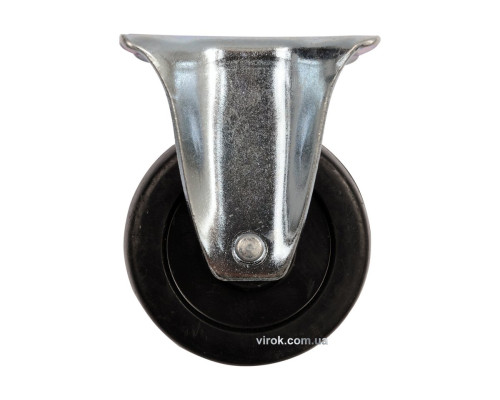 Колесо до візка поліпропіл. Ø=50мм, b=22мм VOREL зі штивною опорою; h= 65мм, навантаж.- 25 кг [130]