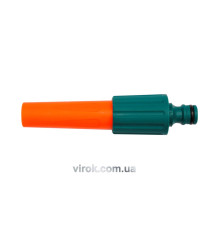 Зрошувач прямий FLO до шлангу 1/2", ABS-пластик [блістер] [12/120]