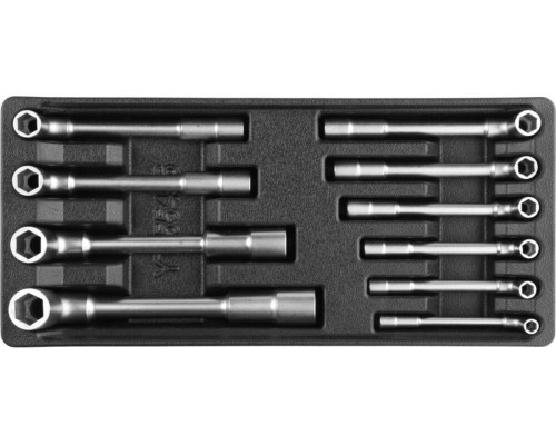 Вклад до інструментальної шафи YATO, файкові ключі М7-19 мм 385x175x41 мм, 10 елем. [4]