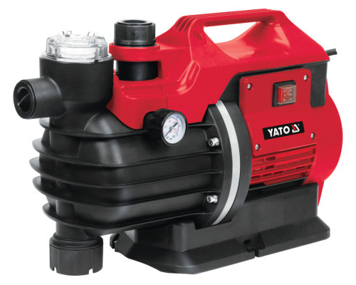 Насос для води мережевий YATO 850Вт, 3600 л/год, Ø= 1", глиб.- 8м, вис.- 38м [1]