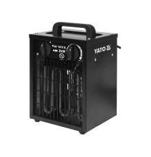 Нагреватель помещений сетевой YATO 230В, 2кВт, с вентилятором, обогрев S≤ 20 м², 20/1000/2000 Вт