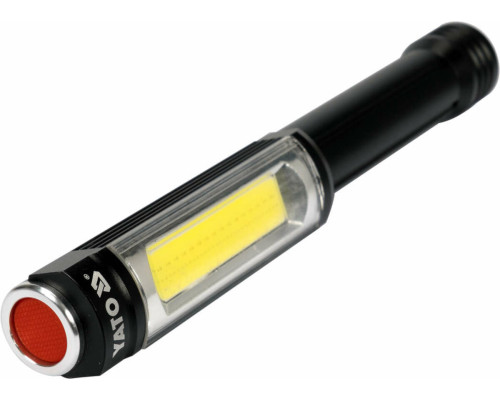 Ліхтар світлодіодний оглядовий YATO; живлення від батарейок 3х АА, 400/170 Lm, 3 режими [12/48]