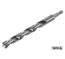 Сверло по дереву YATO: Ø12 x 100/60 мм, хвостовик-HEX 1/4", HSS 4241(DW)