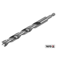 Сверло по дереву YATO: Ø12 x 100/60 мм, хвостовик-HEX 1/4", HSS 4241(DW)