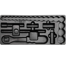 Вклад до інструментальної шафи пустий YATO, для торцевих насадок з інструм. YT-5537 [5/30]