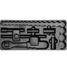 Вклад до інструментальної шафи пустий YATO, для торцевих насадок з інструм. YT-5537 [5/30]