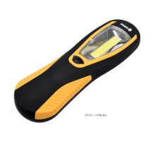 Ліхтар діодний, з підвісним гачком VOREL; живлення від 3х АА батарейок 1,5 В; 208х 62х 41 мм [12/48]