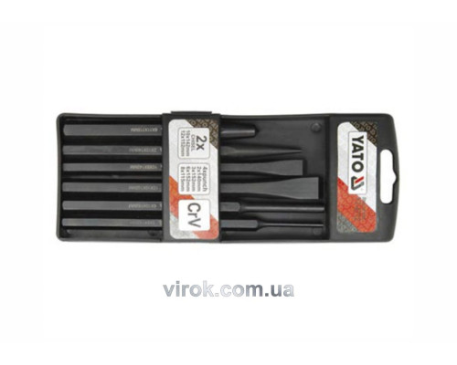 Зубило, кернер і пробійник YATO, Набір 6пр.. [6/24]