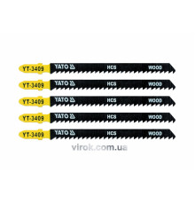 Полотно для електролобзика(дерево) YATO : 8TPI, L= 115 мм. Уп. 5 Шт. [50/250]