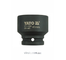 Головка торцева ударна 6-гранна YATO : квадрат 3/4", М= 41 мм, L= 57 мм [5/20]