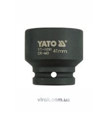 Головка торцева ударна 6-гранна YATO : квадрат 3/4", М= 41 мм, L= 57 мм [5/20]