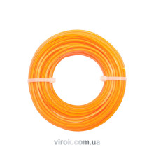 Жилка до газонокосарки квадрат із серцевиною FLO, d= 2,4 мм, l= 15 м [10/120]