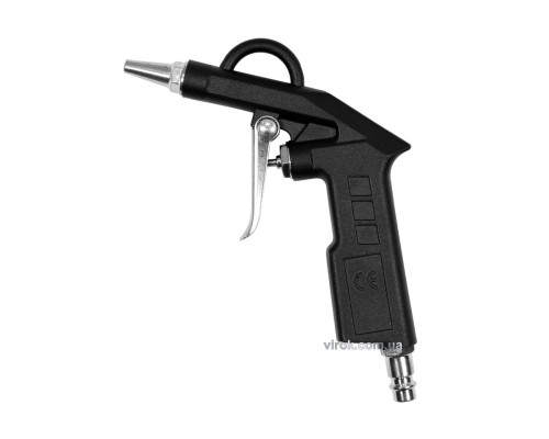 Пістолет пневматичний продувальний VOREL з коротким соплом Ø= 2 мм, Ø=1/4", 0.6 MPa [100]