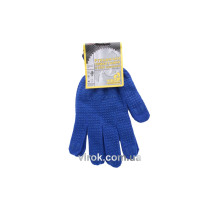 Перчатки трикотажные синие с ПВХ точкой (10 класс, 95%-хлопок,5%-полиэстер), разм. 10