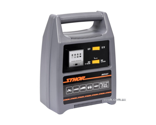 Зарядний пристрій акумул-ів 6-12 В STHOR ємність- 12-120 АГод, макс. струм- 8 А від мережі 230В [5]