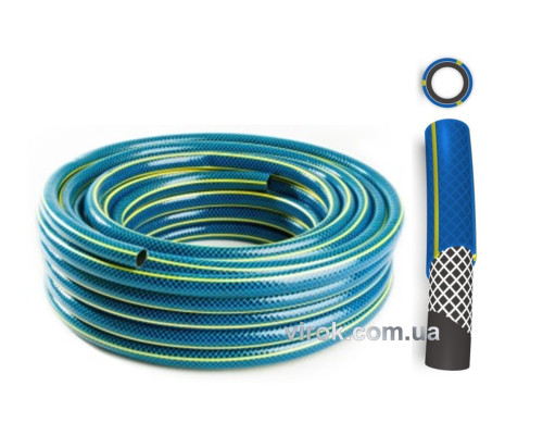 Шланг ПХВ водяний , присадиб. "BOS" з роб. тиск. 0,8 МПа, Ø=1/2", t=1,4 мм, l= 50 м