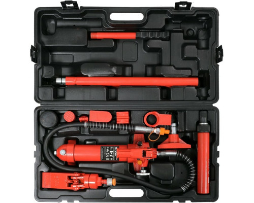 Стойкая распорная гидравлическая в наборе YATO 4 т, ход штока – 125 мм, диапазон привода – 270-395 мм [1]