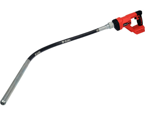 Вібратор для укладання бетону акумулят. YATO Li-Ion 18В,з булавою l= 1,2 м,Ø= 25 мм(БЕЗ АКУМУЛЯТОРА)