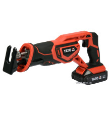 Пила шаблева акумуляторна YATO : Li-Ion 18 В, 2 АГод, з зарядним пристроєм [4]