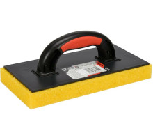 Пластиковая терка с пористой губкой h= 30 мм YATO: 270 x 130 мм, для смыва керамической плитки [10]