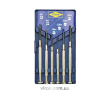 Набір викруток прецизійних VOREL : SL. Cr-V 6 Шт. [20/100]