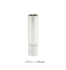 Головка торцева 6-гранна YATO : подовжена, квадрат 1/4", М= 9 мм, L= 50 мм [24/240/480]